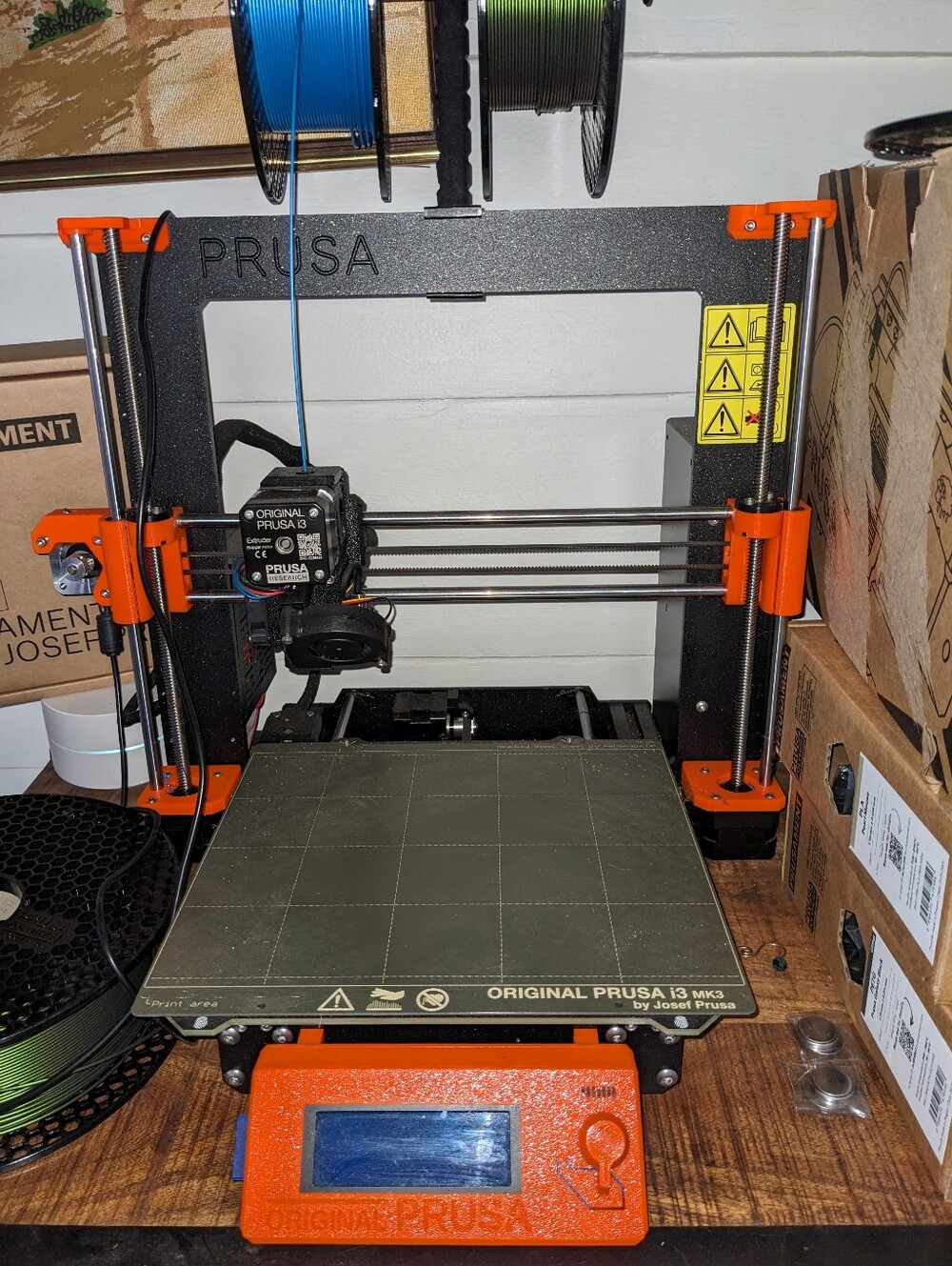 Original Prusa i3 MK3 + NEW MMU2S Multi-Color Upgrade + Filament.